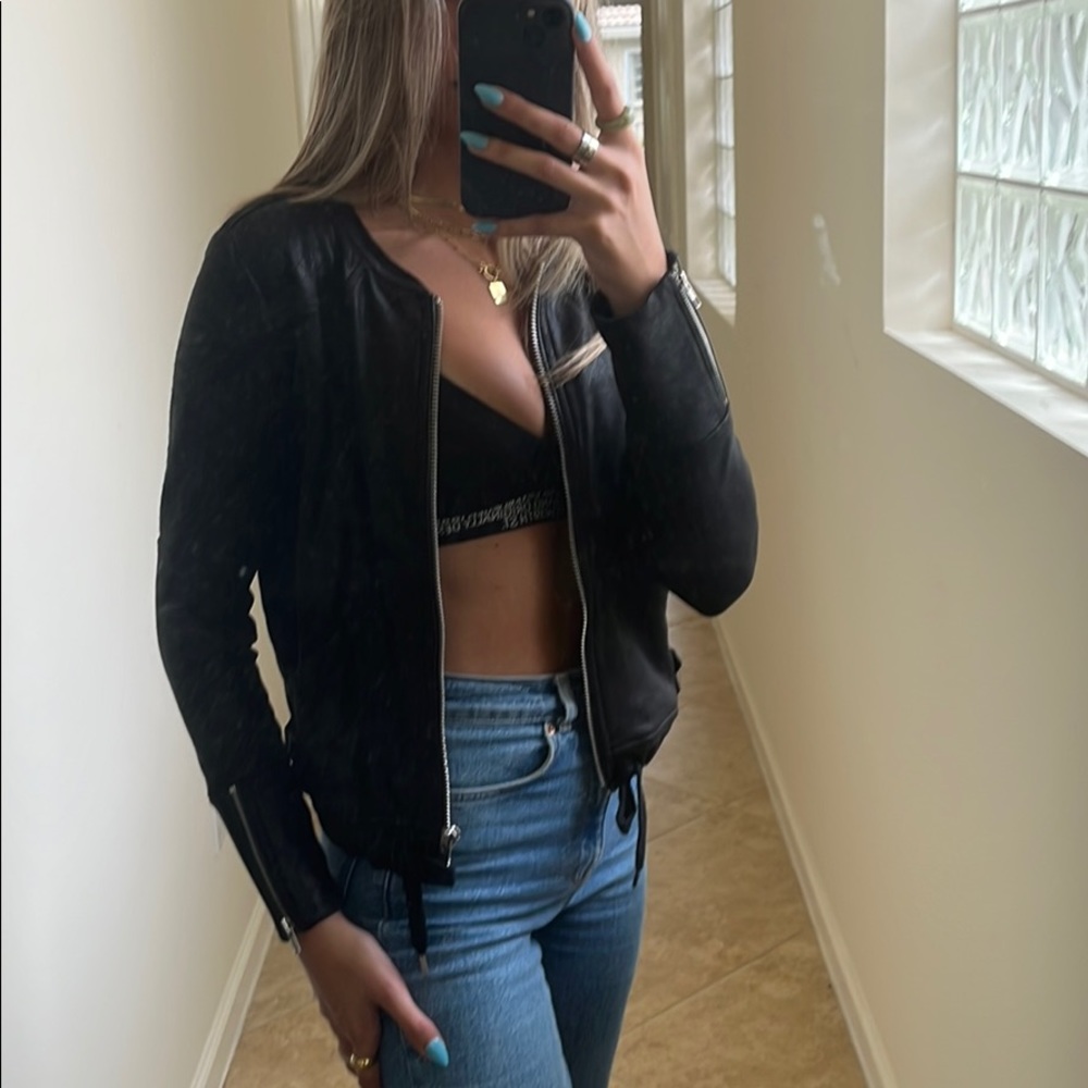 Faux Leather Jacket
